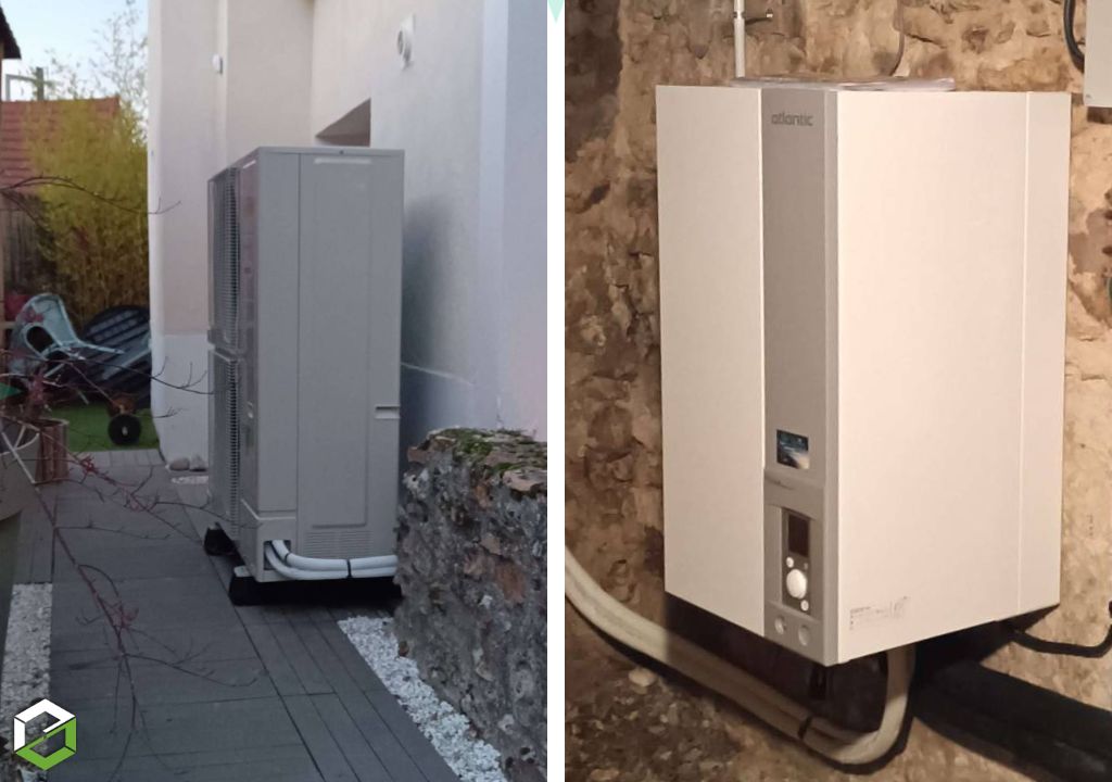 Consultez la chantier : installation pompe à chaleur air/eau atlantic alfea excellia ai 16