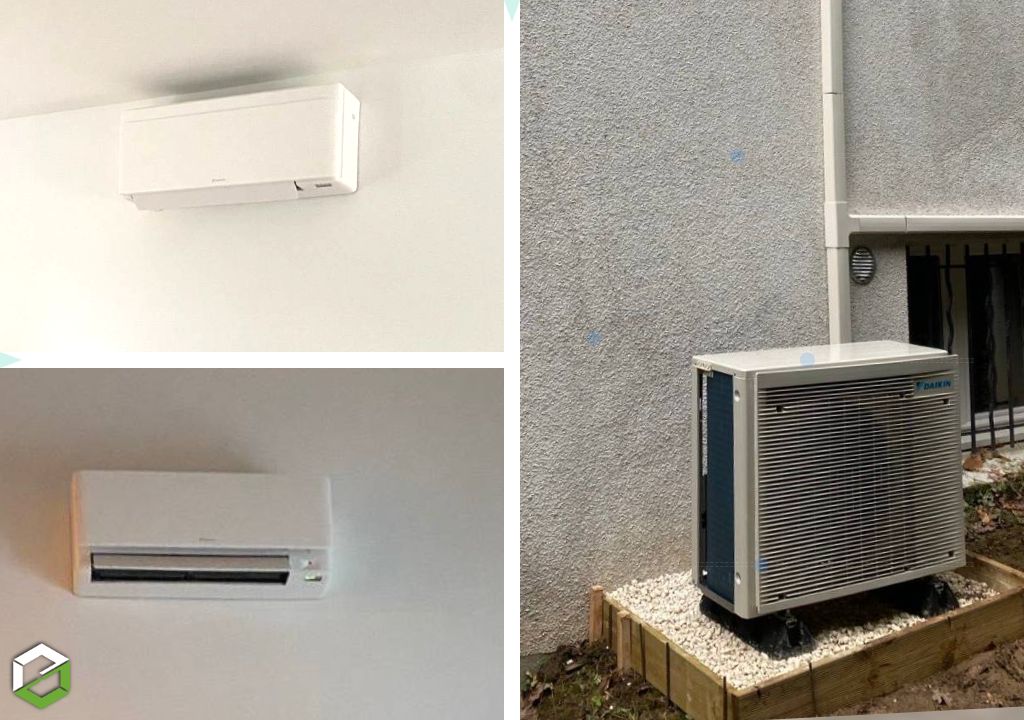Consultez la chantier : installation d'une climatisation daikin stylish 3 splits