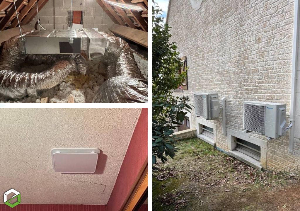 Consultez la chantier : travaux de chauffage & climatisation : installation daikin