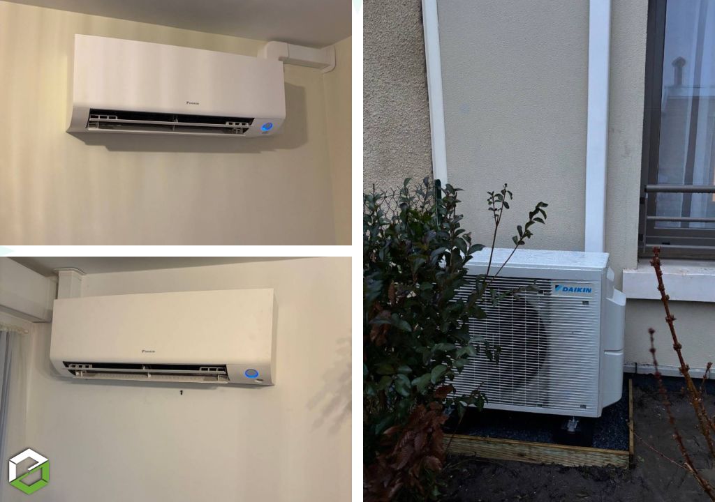 travaux chauffage & climatisation daikin perfera 3 splits