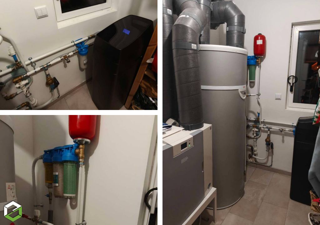 installation d’une cuve eau de pluie avec système de gestion et adoucisseur