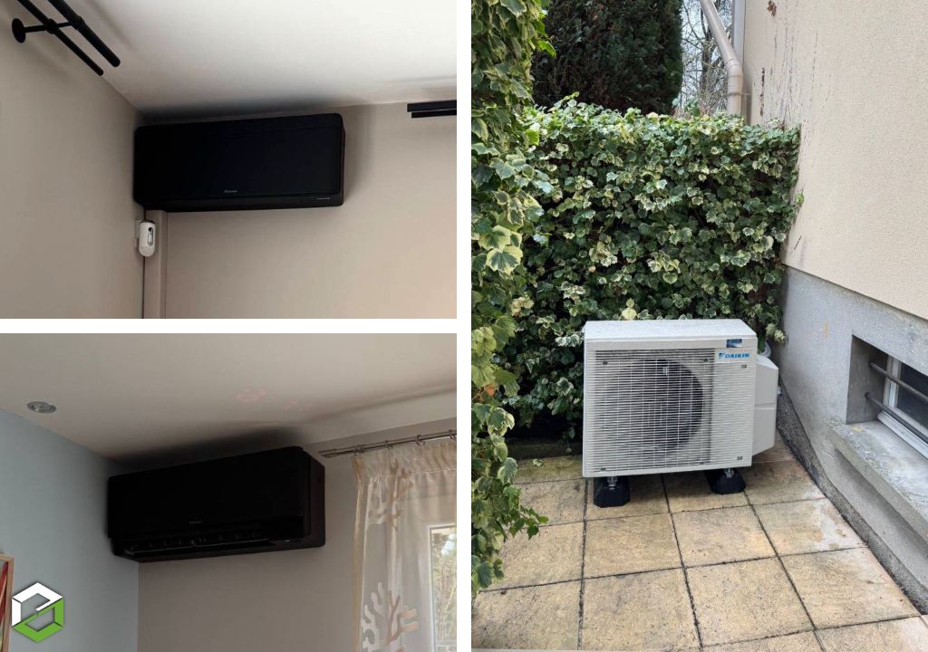 Consultez la chantier : installation d’un système de climatisation de marque daikin