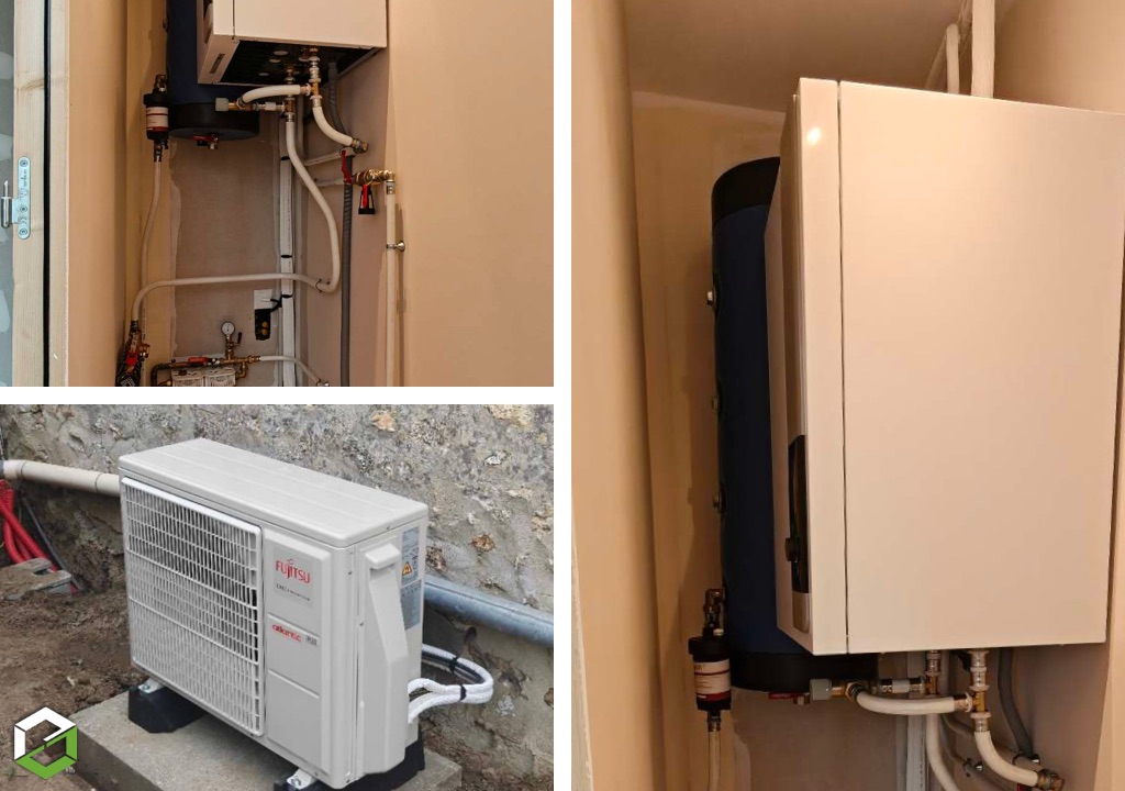 installation pac chauffage seul – atlantic alfea extensa s 5 kw