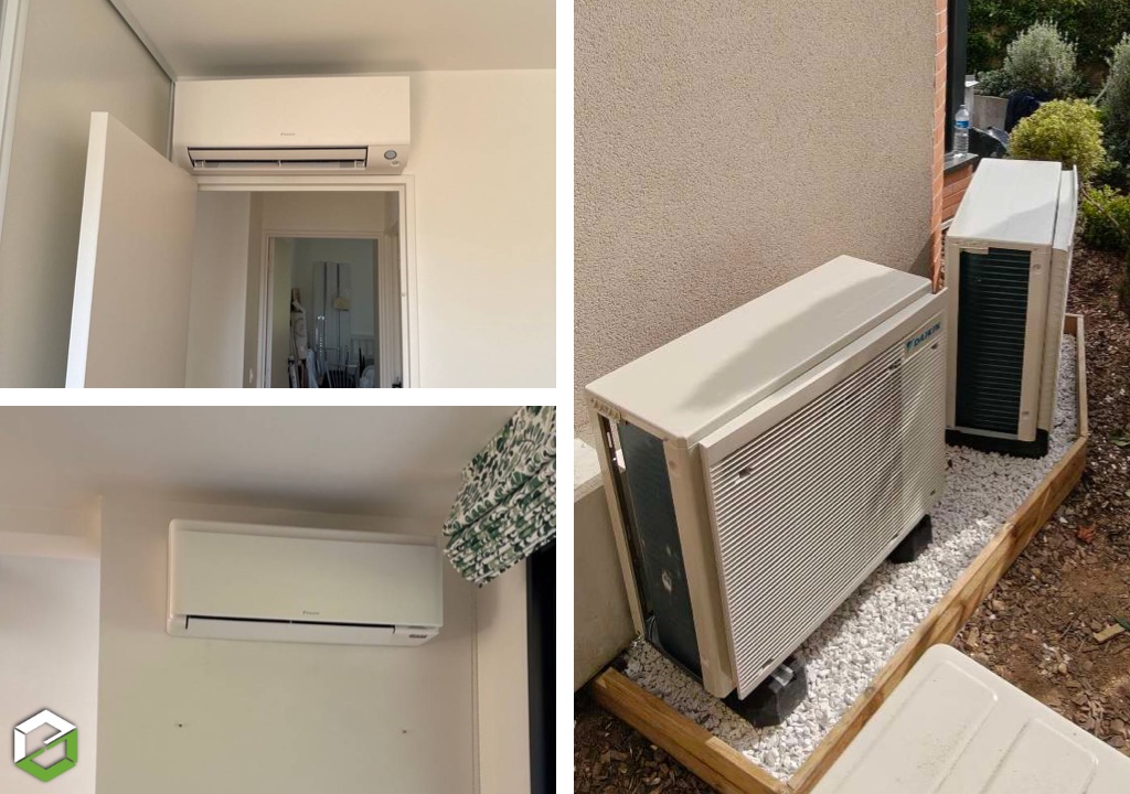 installation climatisation daikin perfera 6 splits