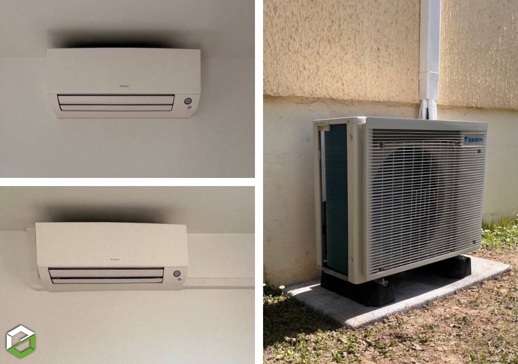 Consultez la chantier : installation climatisation daikin perfera 4 splits