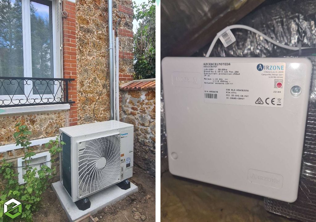 instalation d'une climatisation daikin gainable
