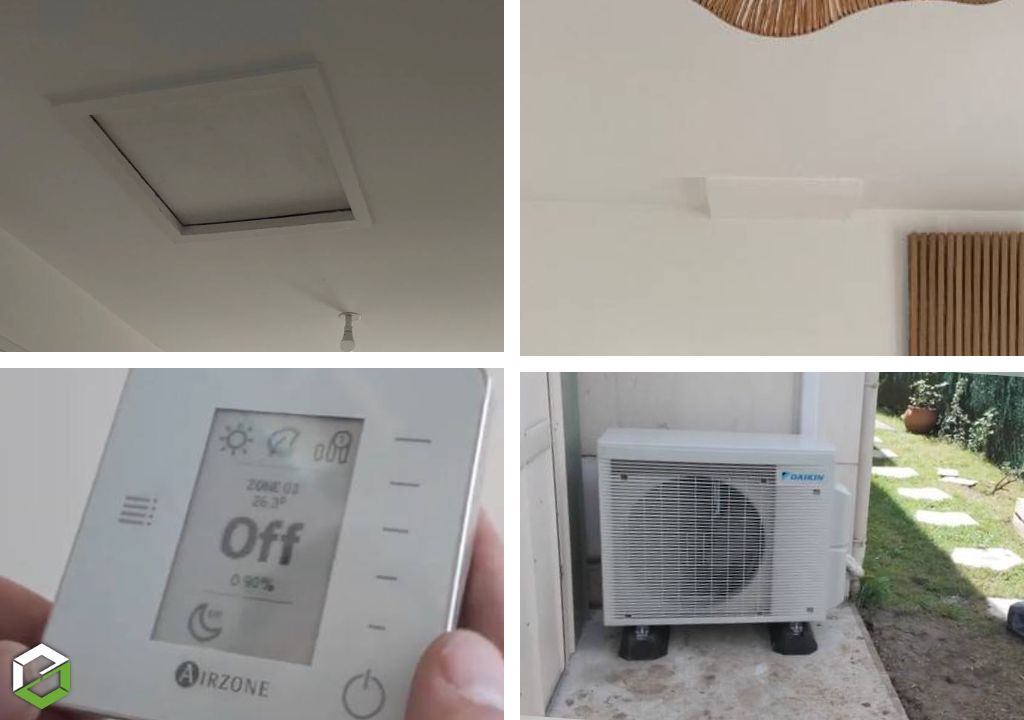installation de climatisation gainable daikin