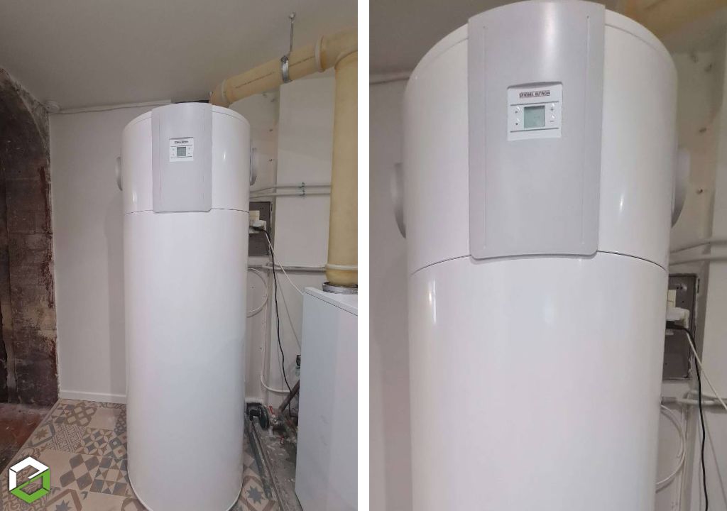 installation d'un ballon thermodynamique shp-f 300 stiebel eltron