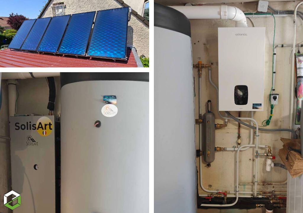 Nouvelle installation de chauffage solaire SOLISART
