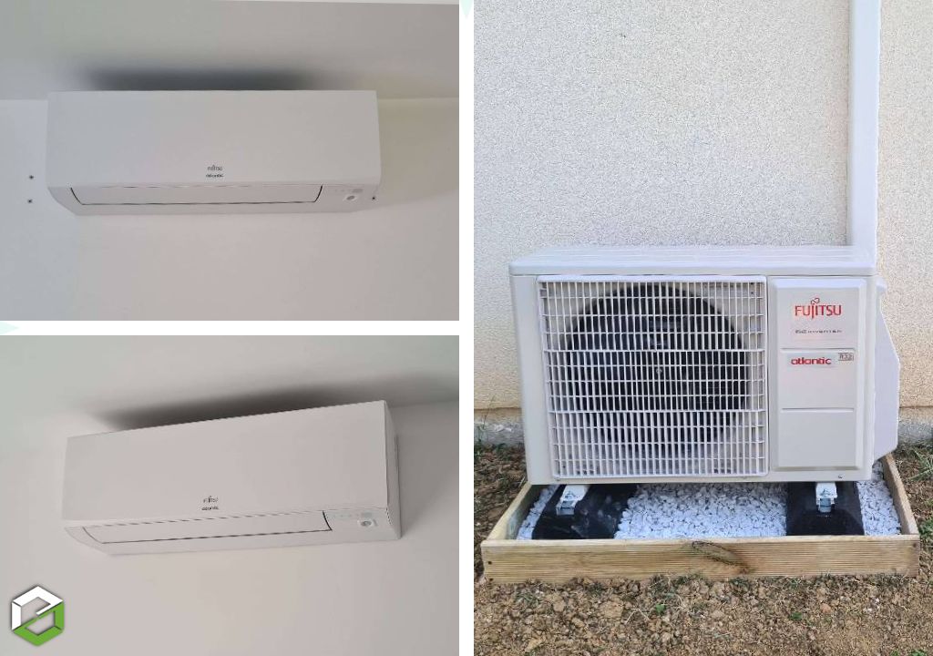 Installation de climatisation Atlantic Takao Plus avec 2 splits