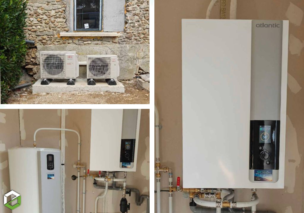 installation pompe à chaleur atlantic air/eau alfea extensa s ai 5