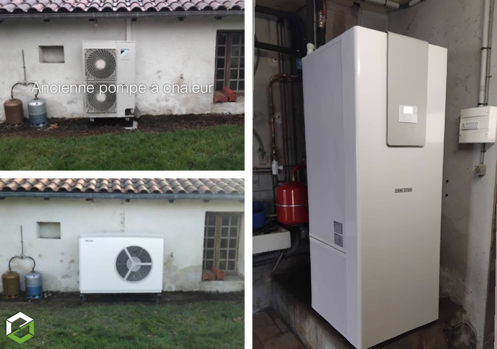 Consultez la chantier : installation d'une pompe à chaleur air eau stiebel eltron 