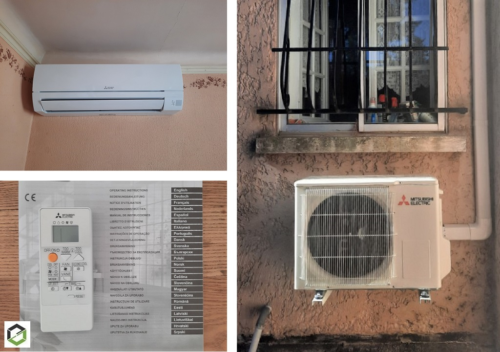 Installation climatiseur Mitsubishi