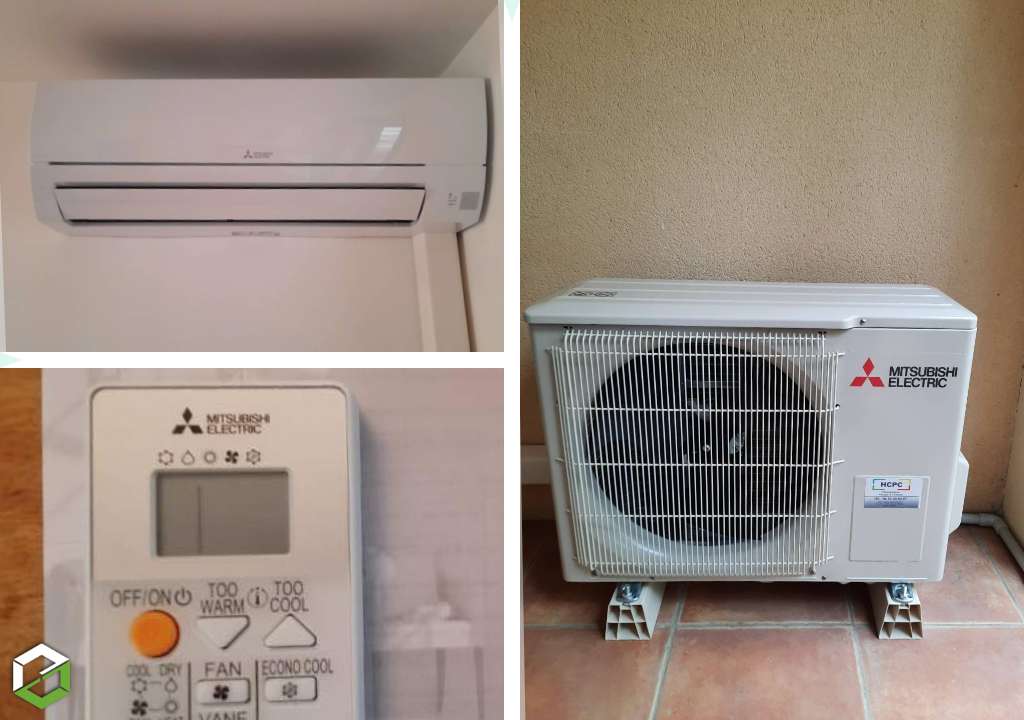 Consultez la chantier : installation d'un climatiseur mitsubishi electric entreprise rge qualipac