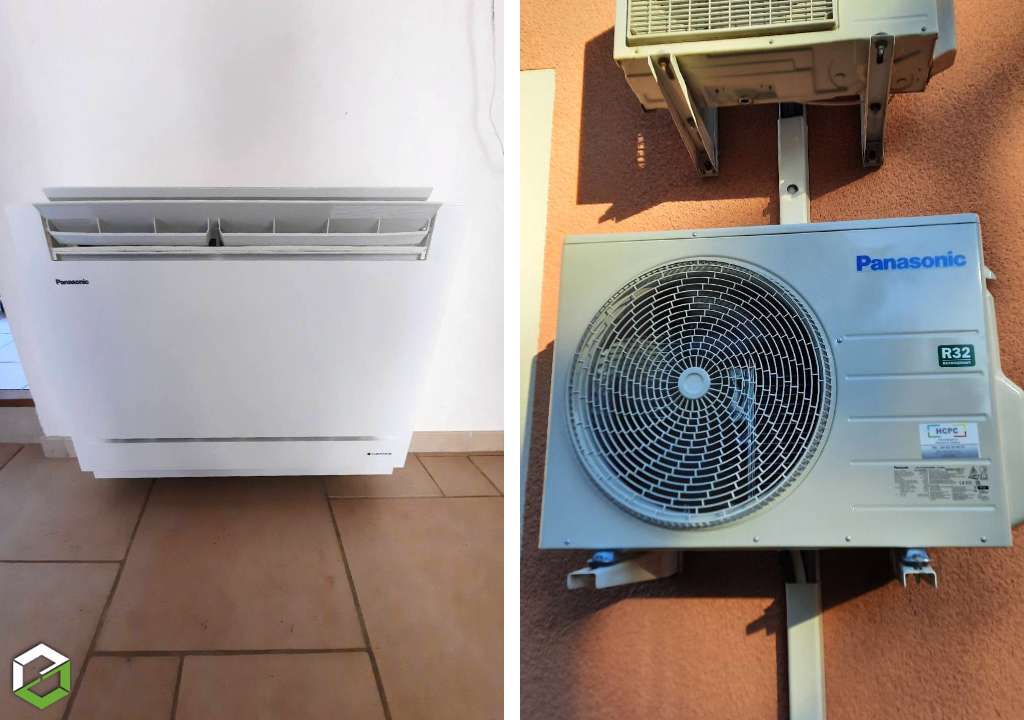 Consultez la chantier : remplacement climatisation fujitsu par un multi split panasonic entreprise rge qualipac