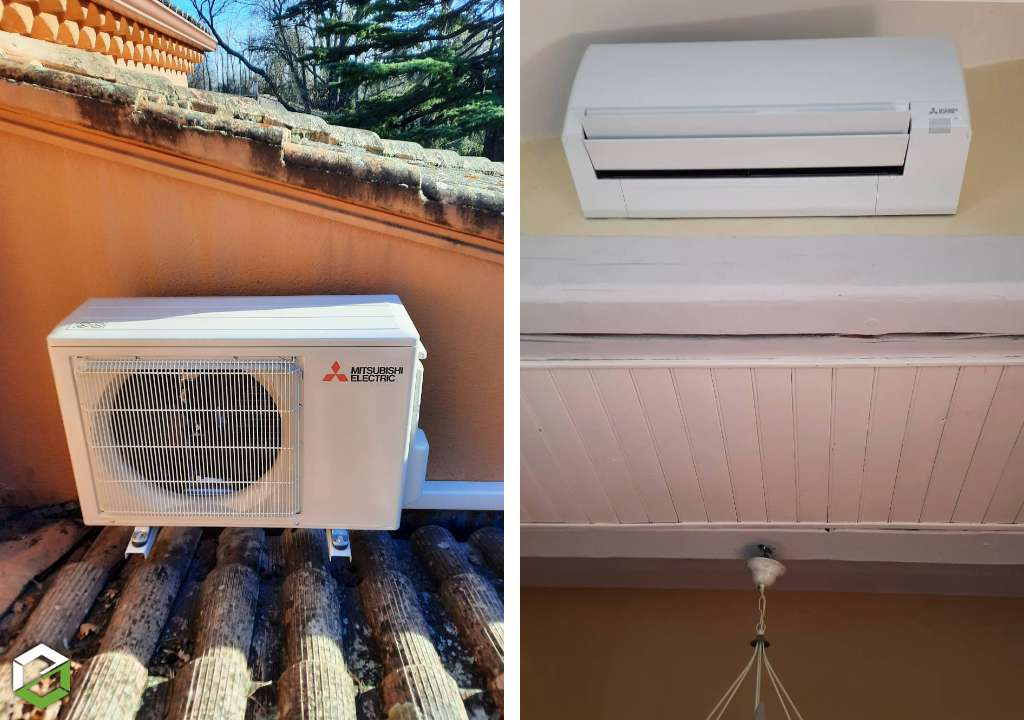 Consultez la chantier : installation climatiseur mono split mitsubishi ay entreprise rge qualipac
