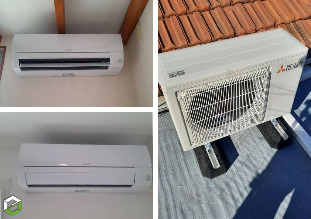installation d'un climatiseur mono split mitsubishi electric