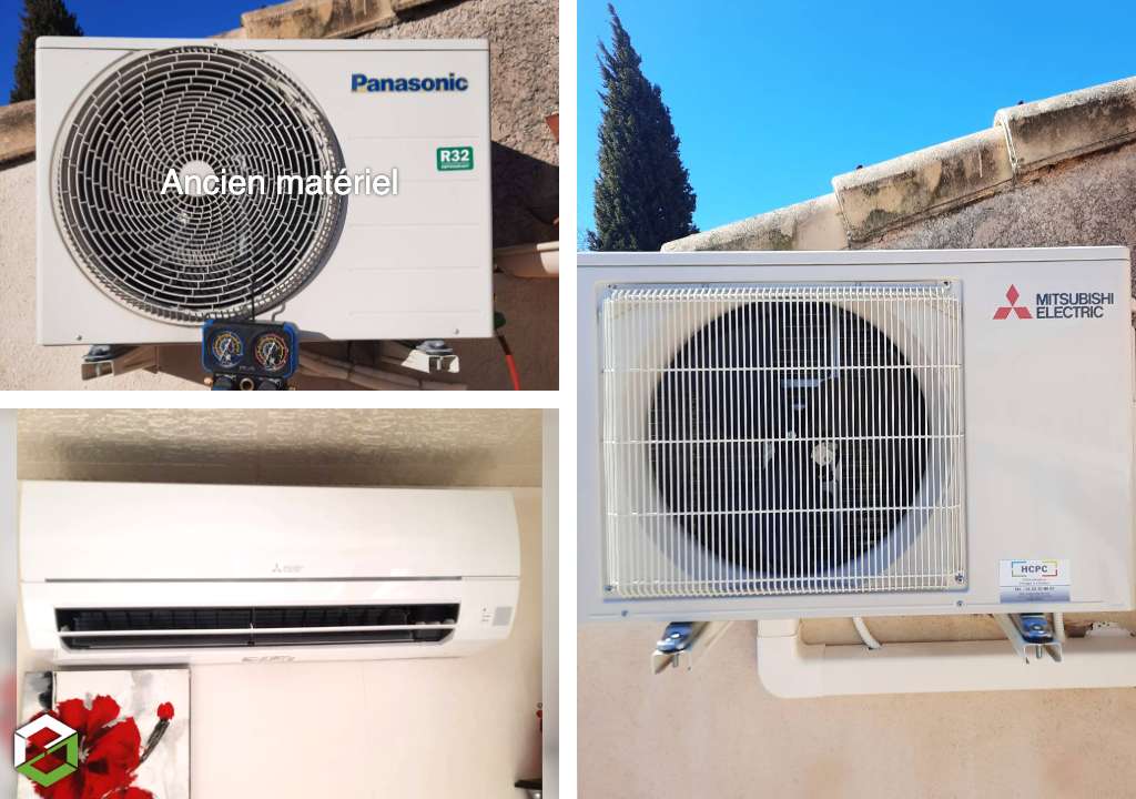 remplacement d'un climatiseur mono split par une climatisation réversible mitsubishi electric