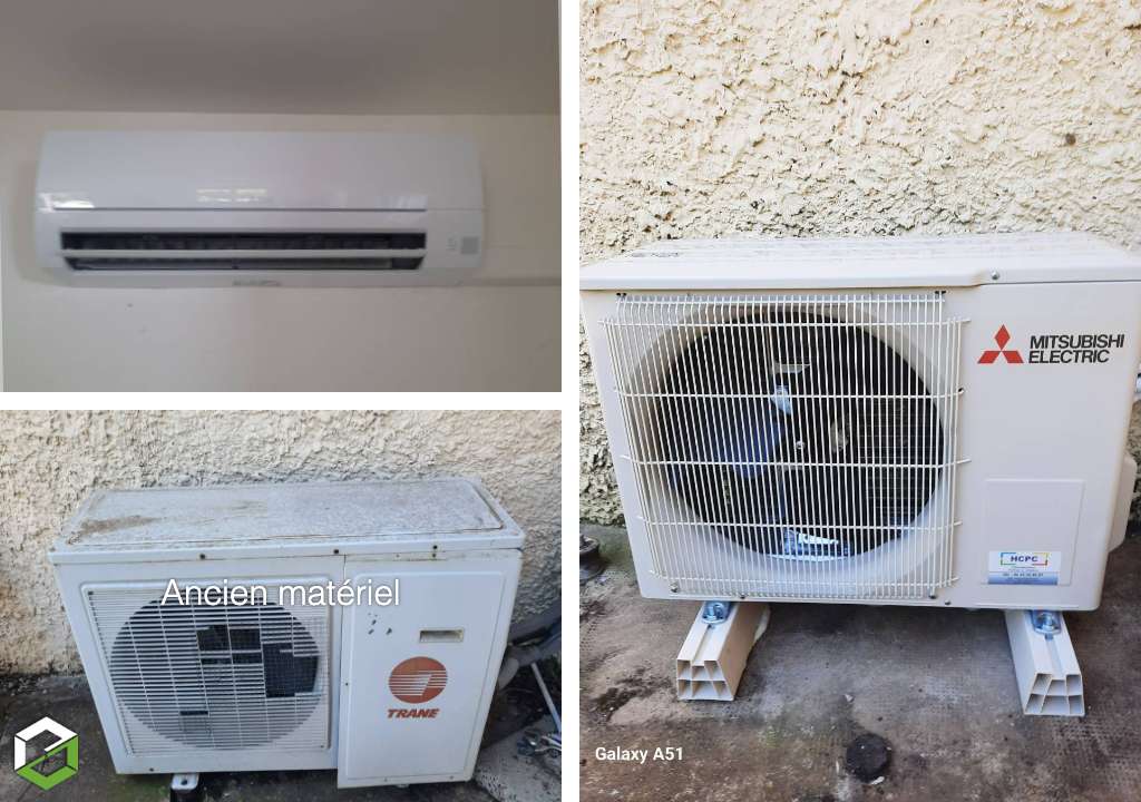remplacement d'un climatiseur hors-service climatisation rÉversible mitsubishi electric - entreprise rge