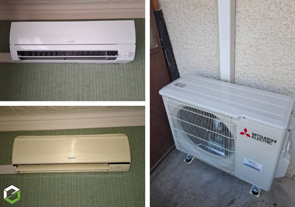 remplacement d'une climatisation hors-service par une climatisation rÉversible mitsubishi electric - entreprise rge