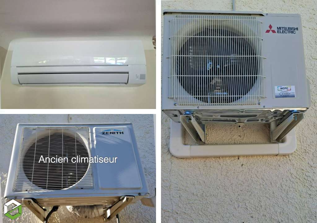 intervention de depannage en urgenge pour remplacement d'une climatisation hors service