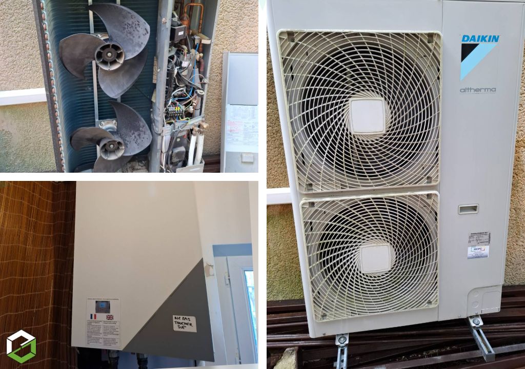 Consultez la chantier : entretien d' une pompe à chaleur (pac) daikin