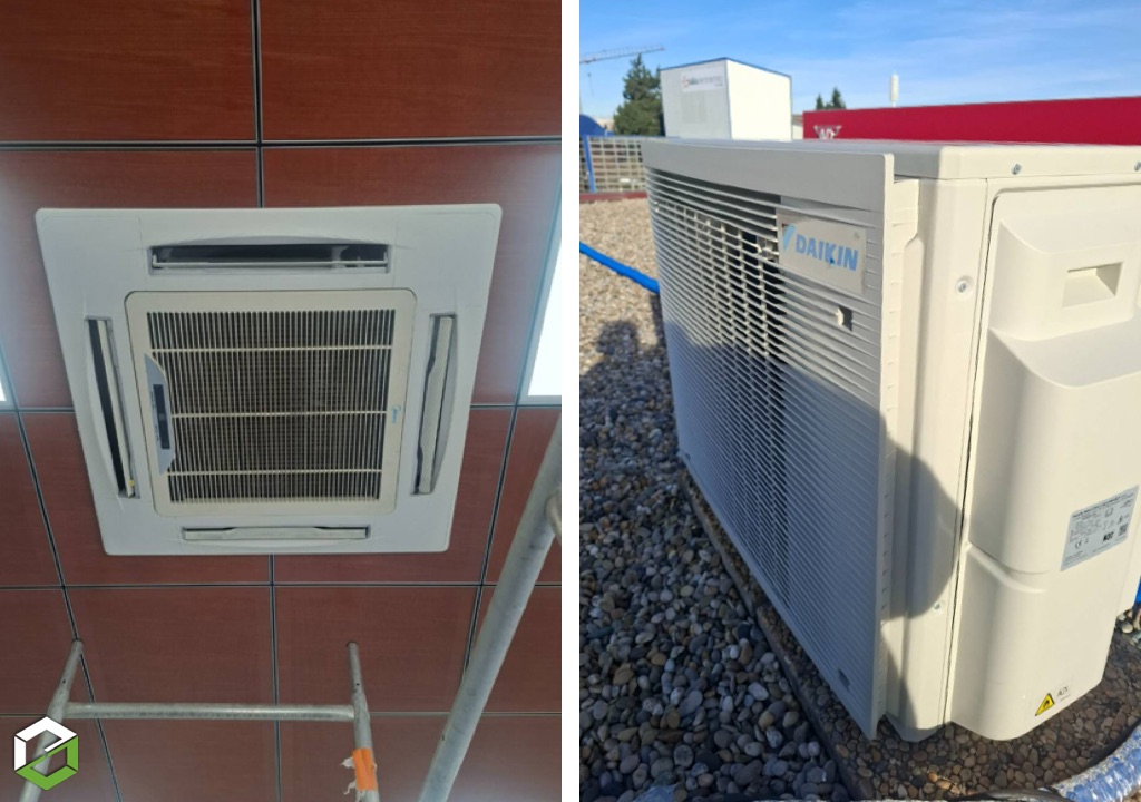 remplacement climatiseur cassette midea par une cassette daikin 
