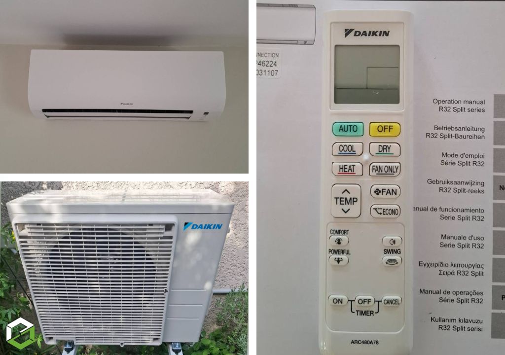 Installation de clim réversible Daikin