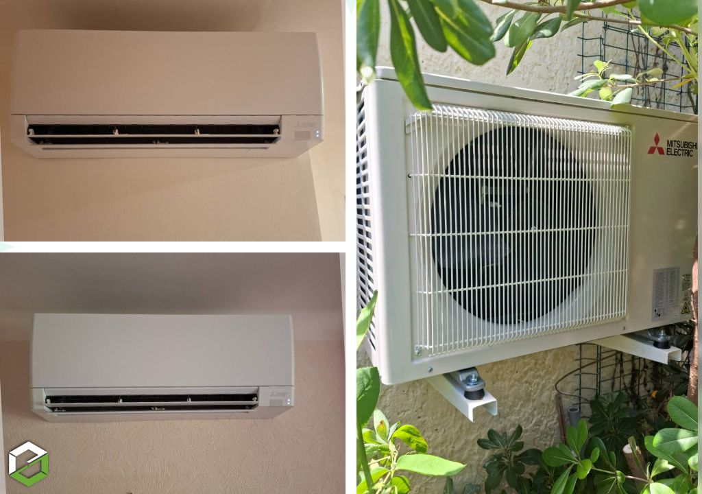 Installation et mise en service climatiseur Mitsubishi