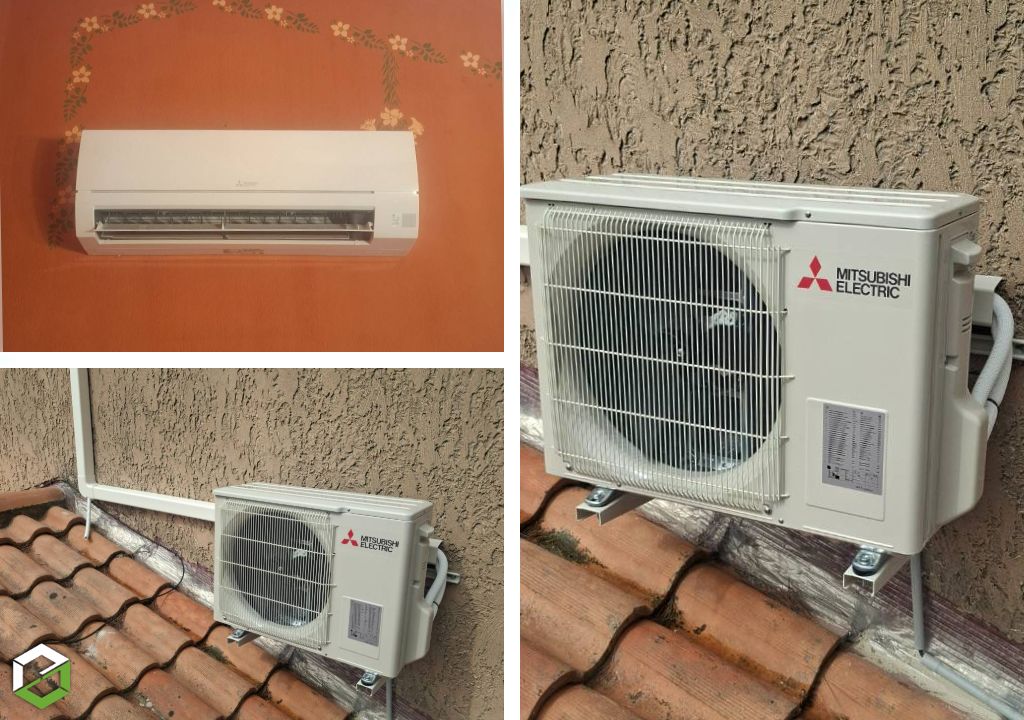 pose et mise en service climatiseur mono-split et multi-split Mitsubishi