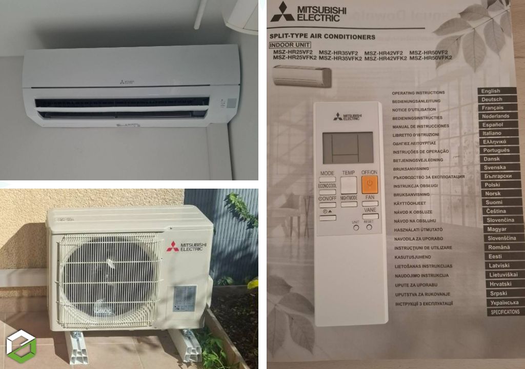 Installation climatiseur pour amélioration étiquette énergétique DPE
