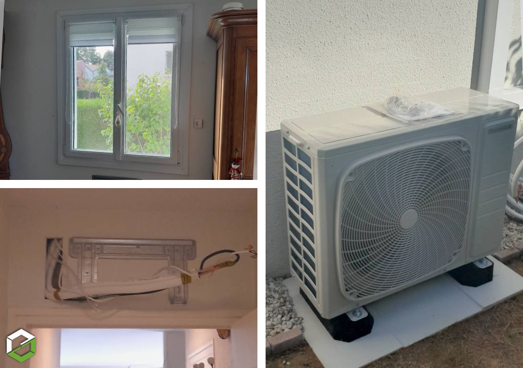 Installation PAC air/air monosplit réversible Thermor