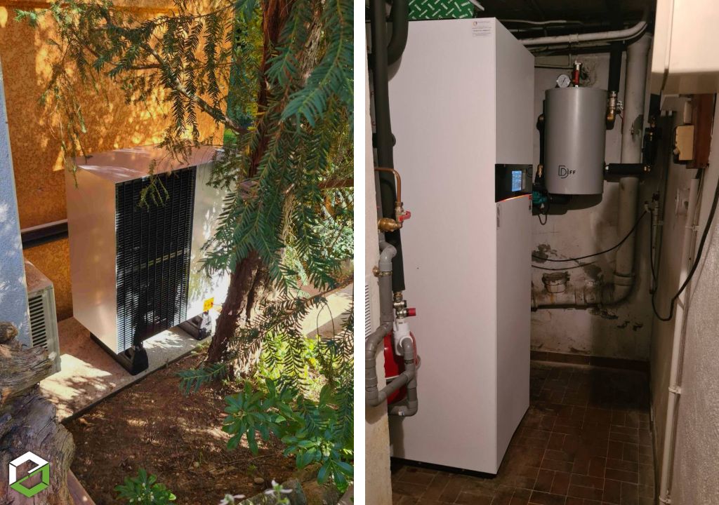 Remplacement d'une chaudière fioul par une pompe à chaleur Viessmann Vitocal