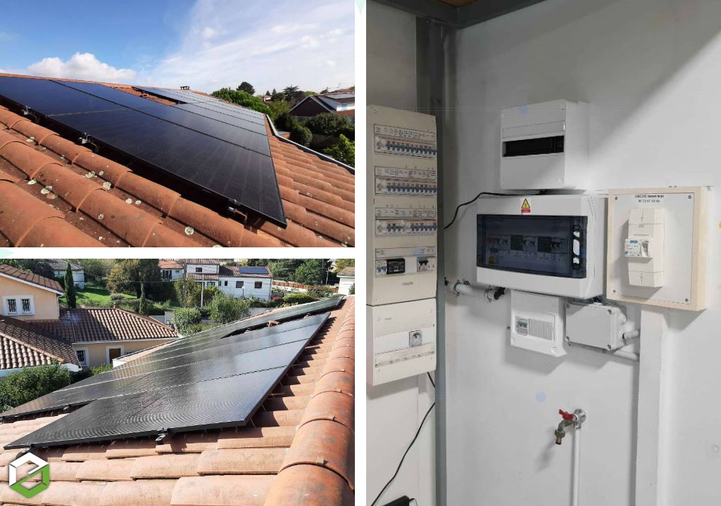 Installation de 6 kWc en panneaux solaires photovoltaïques pour autoconsommation - Chaponost