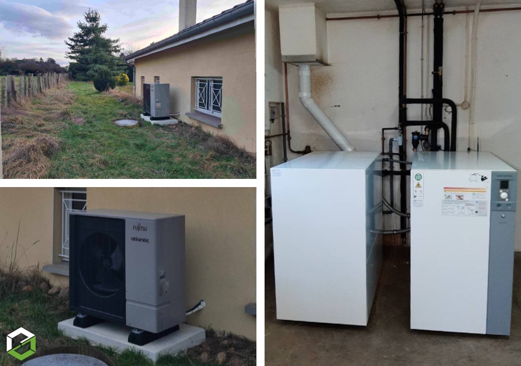 Installation d’une pompe à chaleur air-eau hybride fioul à Saint-Genis-Laval (69) – remplacement d’une chaudière fioul