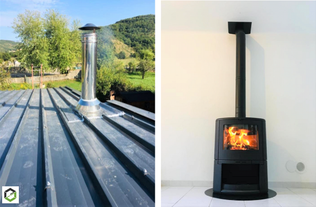 Installation d'un Poêle à bûches Dovre à Ségura en Ariège