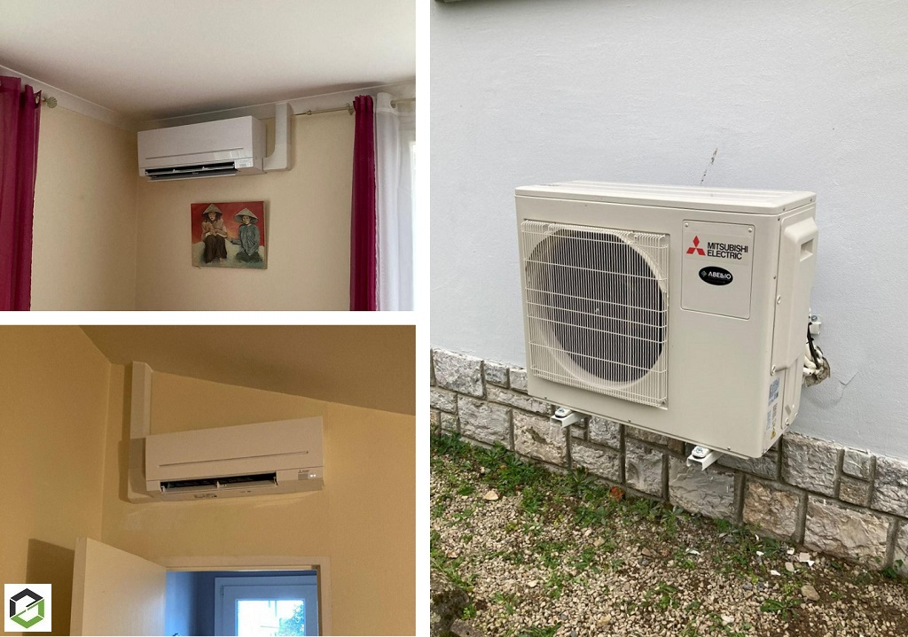 Consultez la chantier : chauffage - climatisation : installation d'une climatisation réversible à montgailhard en ariège