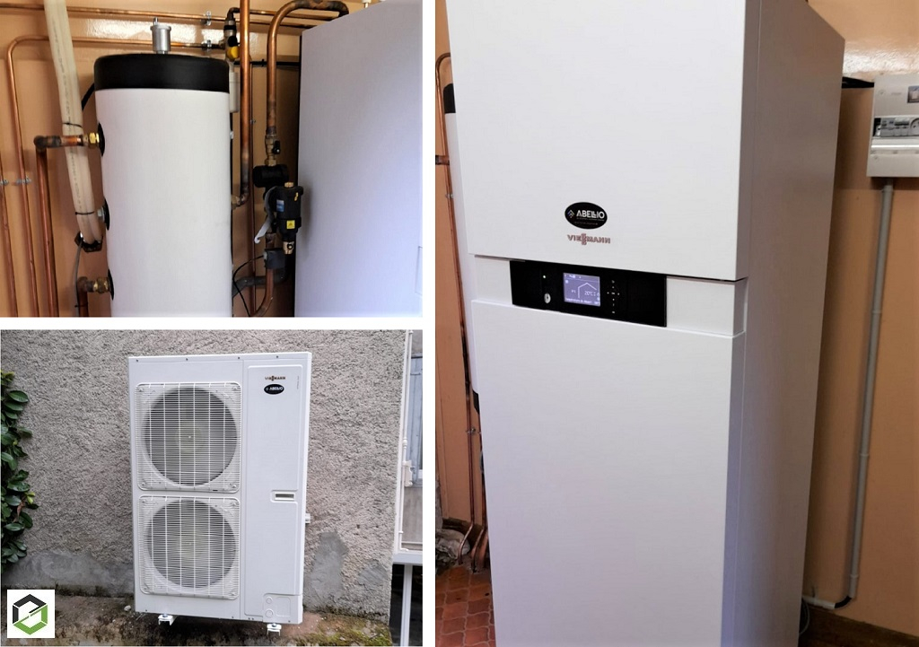 Consultez la chantier : rge qualipac - pose d'une pompe à chaleur (pac) air/eau viessmann 15,7kw.