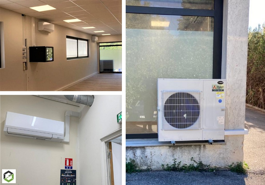 Consultez la chantier : pose d'une climatisation réversible mitsubishi - rge qualipac