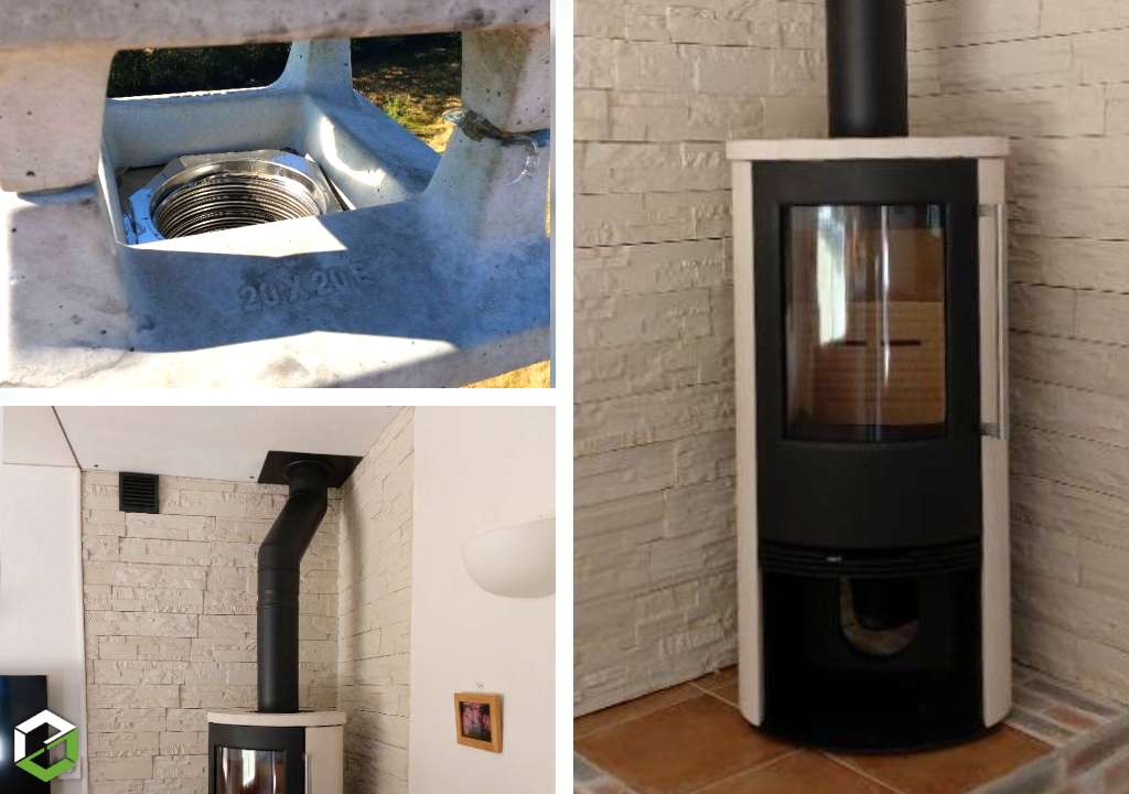 Consultez la chantier : installation d'un poêle à bois termatech tt21 et tubage dans conduit existant - rge qualibois