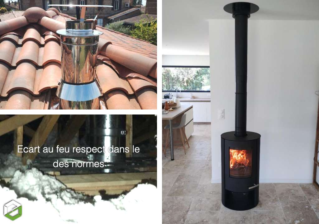 Consultez la chantier : vente, pose et mise en service d'un poêle à bois termatech tt20 bazic r - rge qualibois
