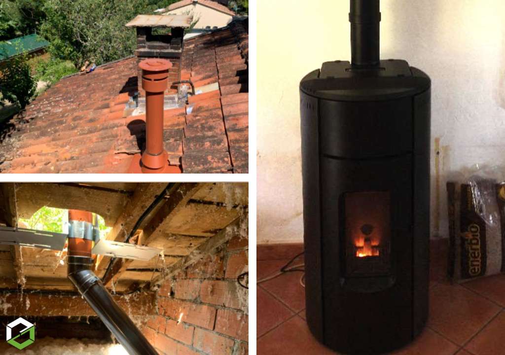 Consultez la chantier : vente et installation d'un poêle à granulés de bois kunal de la marque red heating - rge qualibois