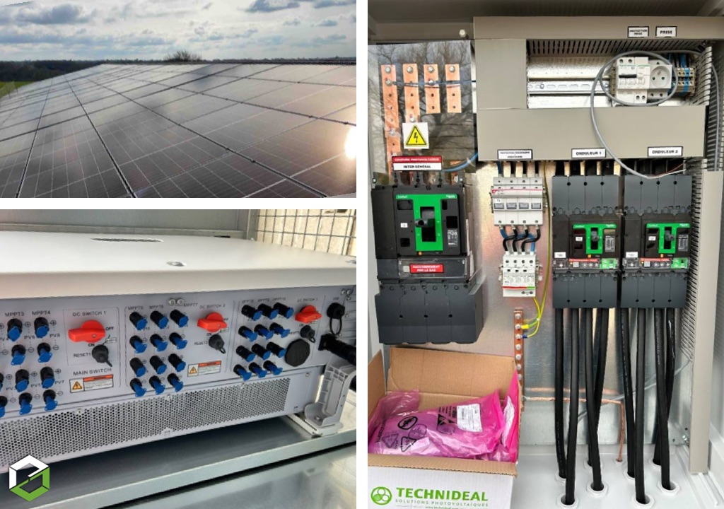 Consultez la chantier : centrale photovoltaïque de 165 kwc sur 820 m² en toiture d'un bâtiment agricole - rge quali pv