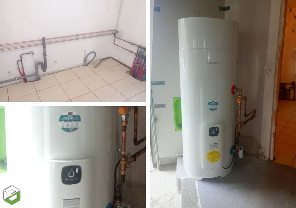 remplacement d'un ballon thermodynamique atlantic par un installateur rge qualipac