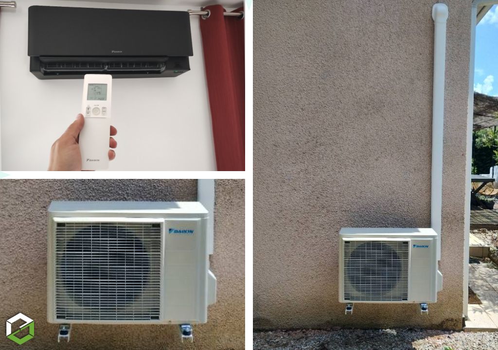 Consultez la chantier : vente et installation d'une climatisation réversible daikin pour traiter le salon et le séjour d'une maison - rge qualipac