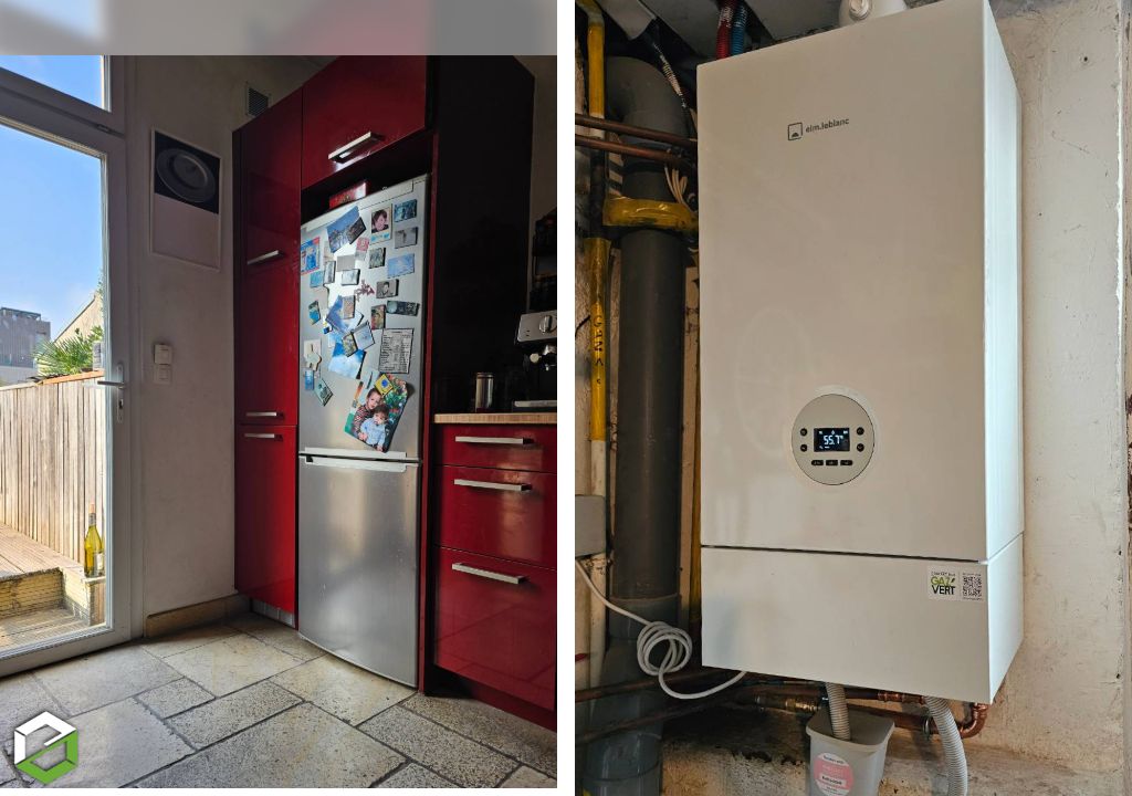 RGE Chauffage + Remplacement d'une chaudière gaz ELM LEBLANC par une chaudière à condensation ELM LEBLANC