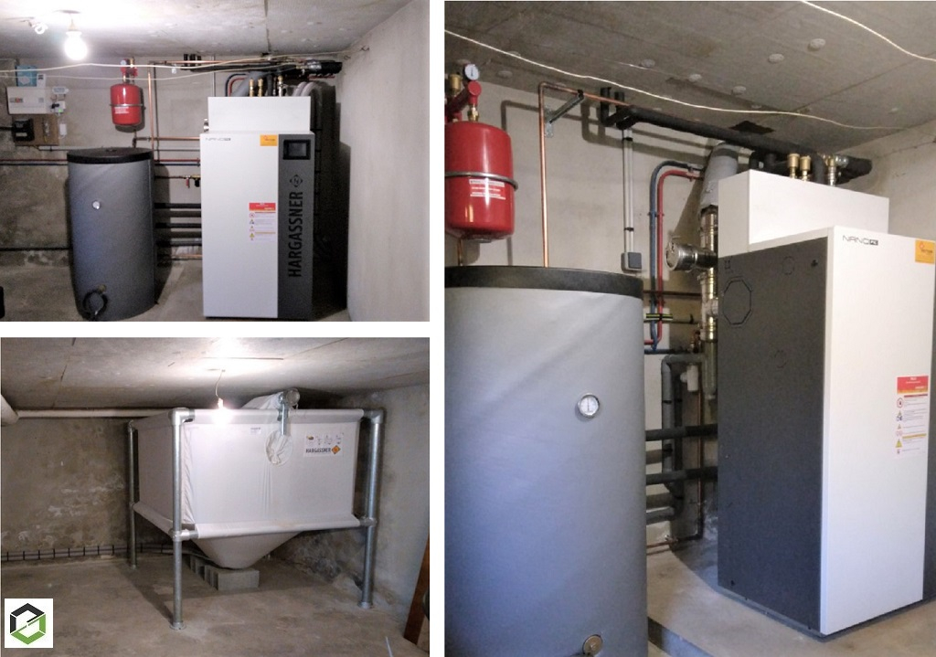 Consultez la chantier : installation chaudière à granulés de bois hargassner avec production eau chaude sanitaire