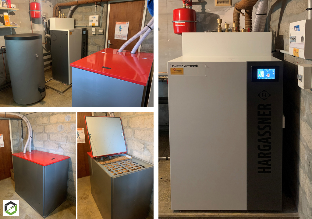 Consultez la chantier : rge qualibois installation chaudière à granulés de bois hargassner avec production d'eau chaude sanitaire