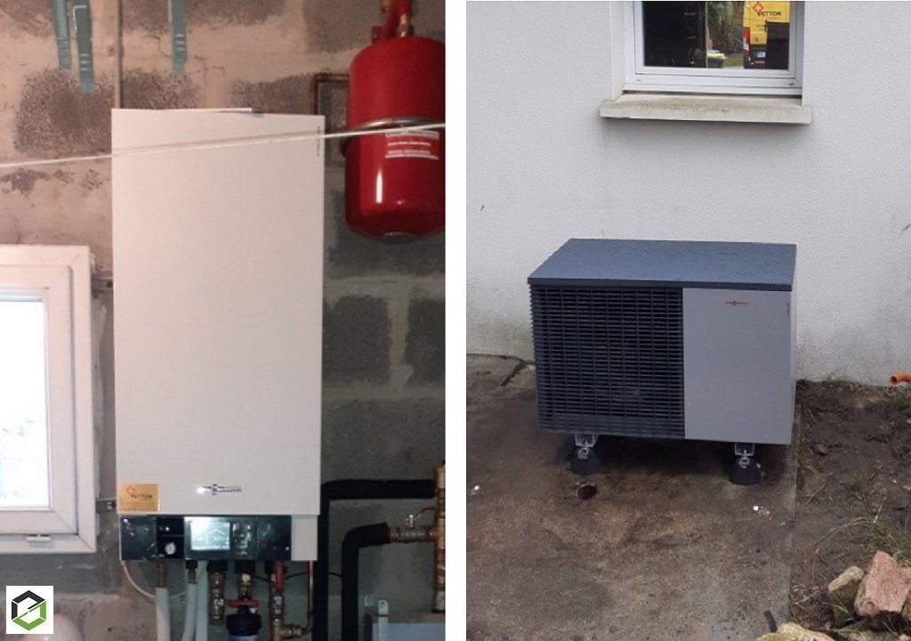 QUALIPAC - INSTALLATION D'UNE POMPE A CHALEUR AIR/EAU VIESSMANN VITOCAL 200 S EN CHAUFFAGE SEUL 