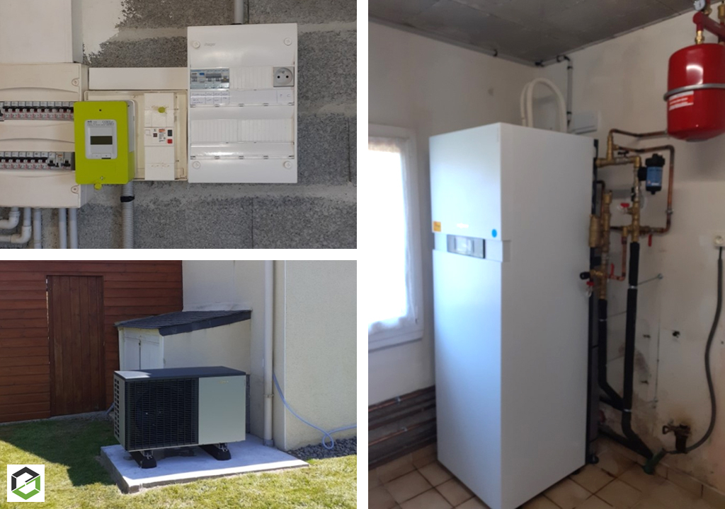 Quali pac rge installation d'une pompe à chaleur Viessmann 222s avec production d'eau chaude sanitaire